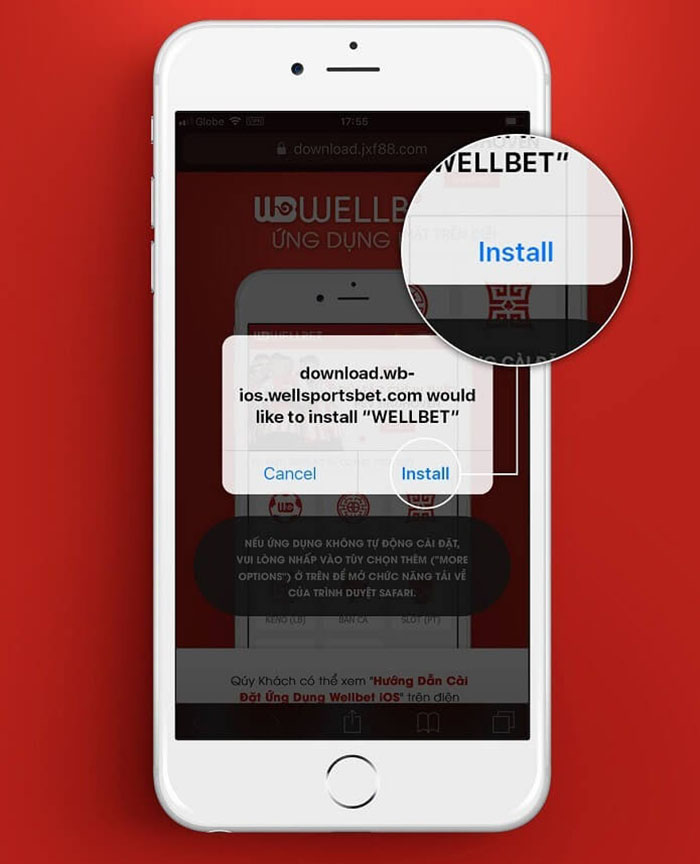Cách cài đặt Wellbet trên iOS