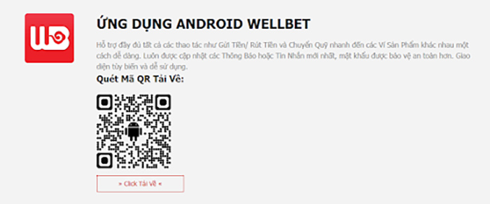 Tải app Wellbet Android
