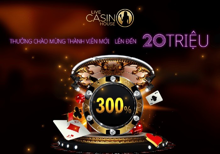 Khuyến mãi Live Casino House thưởng nạp thẻ lần đầu cho thành viên mới