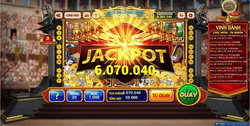 Jackpot là biểu tượng thắng lớn trong slot game