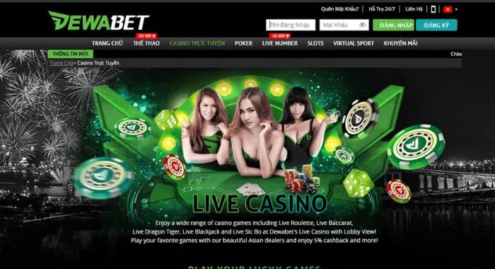 Casino trực tuyến tại Dewabet